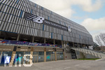 10.03.2026,  Fussball UEFA Championsleague 2025/2026: Achtelfinale, Atalanta Bergamo - FC Bayern München, in der New Balance Arena (Bergamo, Italien), Aussenansicht Fassade des Stadions.  