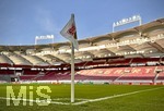 12.03.2026, Fussball UEFA Europa League 2025/2026: Achtelfinale, VfB Stuttgart - FC Porto, in der MHP-Arena Stuttgart, die Eckfahne im Detail
  

