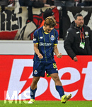 12.03.2026, Fussball UEFA Europa League 2025/2026: Achtelfinale, VfB Stuttgart - FC Porto, in der MHP-Arena Stuttgart, Rodrigo Mora (FC Porto) jubelt.
  

