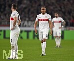 12.03.2026, Fussball UEFA Europa League 2025/2026: Achtelfinale, VfB Stuttgart - FC Porto, in der MHP-Arena Stuttgart, Jamie Leweling (Stuttgart) ist unzufrieden.
  

