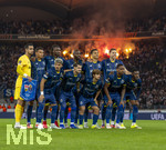 12.03.2026, Fussball UEFA Europa League 2025/2026: Achtelfinale, VfB Stuttgart - FC Porto, in der MHP-Arena Stuttgart, Mannschaftsfoto Porto mit: Torwart Diego Costa (FC Porto), Thiago Silva (FC Porto), Jan Bednarek (FC Porto), William Gomes (FC Porto), Zaidu Sanusi (FC Porto), Pablo Rosario (FC Porto), Borja Sainz (FC Porto), Alberto Costa (FC Porto), Terem Moffi (FC Porto), Seko Fofana (FC Porto), Rodrigo Mora (FC Porto) 