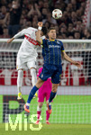12.03.2026, Fussball UEFA Europa League 2025/2026: Achtelfinale, VfB Stuttgart - FC Porto, in der MHP-Arena Stuttgart, v.li: Atakan Karazor (Stuttgart) gegen Jan Bednarek (FC Porto) 