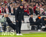 12.03.2026, Fussball UEFA Europa League 2025/2026: Achtelfinale, VfB Stuttgart - FC Porto, in der MHP-Arena Stuttgart, Trainer Sebastian Hoeneß (Stuttgart) in Rage 