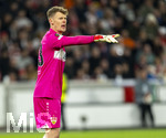 12.03.2026, Fussball UEFA Europa League 2025/2026: Achtelfinale, VfB Stuttgart - FC Porto, in der MHP-Arena Stuttgart, Torwart Alexander Nübel (Stuttgart) 