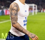 12.03.2026, Fussball UEFA Europa League 2025/2026: Achtelfinale, VfB Stuttgart - FC Porto, in der MHP-Arena Stuttgart, Borja Sainz (FC Porto) ohne Trikot, so sieht man sein Tattoo am Arm