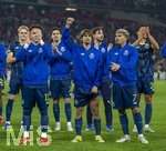 12.03.2026, Fussball UEFA Europa League 2025/2026: Achtelfinale, VfB Stuttgart - FC Porto, in der MHP-Arena Stuttgart, Schlussjubel der Portugiesen,   Pepe (FC Porto), Rodrigo Mora (FC Porto) , William Gomes (FC Porto) 