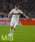 12.03.2026, Fussball UEFA Europa League 2025/2026: Achtelfinale, VfB Stuttgart - FC Porto, in der MHP-Arena Stuttgart, Finn Jeltsch (Stuttgart) am Ball 