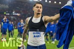 12.03.2026, Fussball UEFA Europa League 2025/2026: Achtelfinale, VfB Stuttgart - FC Porto, in der MHP-Arena Stuttgart, Borja Sainz (FC Porto) ohne Trikot, so sieht man sein Tattoo am Arm, und eine Botschaft auf dem Unterhemd (Quiero Mama)