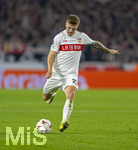 12.03.2026, Fussball UEFA Europa League 2025/2026: Achtelfinale, VfB Stuttgart - FC Porto, in der MHP-Arena Stuttgart, Finn Jeltsch (Stuttgart) Schuss 