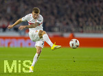 12.03.2026, Fussball UEFA Europa League 2025/2026: Achtelfinale, VfB Stuttgart - FC Porto, in der MHP-Arena Stuttgart, Finn Jeltsch (Stuttgart) Schuss 