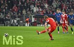 18.03.2026,  Fussball UEFA Championsleague 2025/2026: Achtelfinale Rückspiel,  FC Bayern München - Atalanta Bergamo, in der Allianz-Arena München, Harry Kane (FC Bayern München) trifft zum 1:0 per Elfmeter
  

