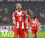 18.03.2026,  Fussball UEFA Championsleague 2025/2026: Achtelfinale Rückspiel,  FC Bayern München - Atalanta Bergamo, in der Allianz-Arena München, Harry Kane (FC Bayern München)  jubelt.
  

