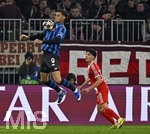 18.03.2026,  Fussball UEFA Championsleague 2025/2026: Achtelfinale Rückspiel,  FC Bayern München - Atalanta Bergamo, in der Allianz-Arena München, Gianluca Scamacca (Atalanta Bergamo) 
  

