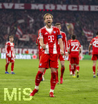 18.03.2026,  Fussball UEFA Championsleague 2025/2026: Achtelfinale Rückspiel,  FC Bayern München - Atalanta Bergamo, in der Allianz-Arena München, Torjubel Harry Kane (FC Bayern München) 