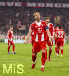 18.03.2026,  Fussball UEFA Championsleague 2025/2026: Achtelfinale Rückspiel,  FC Bayern München - Atalanta Bergamo, in der Allianz-Arena München, Torjubel Harry Kane (FC Bayern München) 