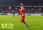 18.03.2026,  Fussball UEFA Championsleague 2025/2026: Achtelfinale Rückspiel,  FC Bayern München - Atalanta Bergamo, in der Allianz-Arena München, Torjubel Lennart Karl (FC Bayern München) 