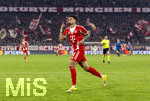 18.03.2026,  Fussball UEFA Championsleague 2025/2026: Achtelfinale Rückspiel,  FC Bayern München - Atalanta Bergamo, in der Allianz-Arena München, Luis Diaz (FC Bayern München) Torjubel 