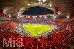 18.03.2026,  Fussball UEFA Championsleague 2025/2026: Achtelfinale Rückspiel,  FC Bayern München - Atalanta Bergamo, in der Allianz-Arena München, Übersicht von oben vor dem Spiel.