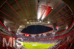 18.03.2026,  Fussball UEFA Championsleague 2025/2026: Achtelfinale Rückspiel,  FC Bayern München - Atalanta Bergamo, in der Allianz-Arena München, Übersicht von oben vor dem Spiel.
