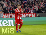 18.03.2026,  Fussball UEFA Championsleague 2025/2026: Achtelfinale Rückspiel,  FC Bayern München - Atalanta Bergamo, in der Allianz-Arena München, Lennart Karl (FC Bayern München) Torjubel 