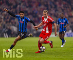 18.03.2026,  Fussball UEFA Championsleague 2025/2026: Achtelfinale Rückspiel,  FC Bayern München - Atalanta Bergamo, in der Allianz-Arena München, Harry Kane (FC Bayern München) am Ball gegen Ederson (Atalanta Bergamo) 