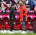 21.03.2026, Fussball Bundesliga 2025/2026, 27.Spieltag, FC Bayern München - 1.FC Union Berlin, in der Allianz-Arena München,      v.l. Trainer Steffen Baumgart (1.FC Union Berlin) und Trainer Vincent Kompany (FC Bayern München) 


