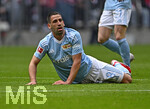 21.03.2026, Fussball Bundesliga 2025/2026, 27.Spieltag, FC Bayern München - 1.FC Union Berlin, in der Allianz-Arena München,     Rani Khedira (Union Berlin) am Boden.


