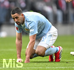 21.03.2026, Fussball Bundesliga 2025/2026, 27.Spieltag, FC Bayern München - 1.FC Union Berlin, in der Allianz-Arena München,     Rani Khedira (Union Berlin) am Boden.


