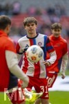 21.03.2026, Fussball Bundesliga 2025/2026, 27.Spieltag, FC Bayern München - 1.FC Union Berlin, in der Allianz-Arena München,  Guido Della Rovere (FC Bayern München) beim Aufwärmen.