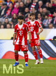 21.03.2026, Fussball Bundesliga 2025/2026, 27.Spieltag, FC Bayern München - 1.FC Union Berlin, in der Allianz-Arena München, Maycon Cardozo (Bayern München) und Tom Bischof (Bayern München) 