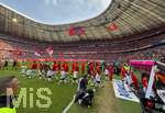 21.03.2026, Fussball Bundesliga 2025/2026, 27.Spieltag, FC Bayern München - 1.FC Union Berlin, in der Allianz-Arena München,  Einlaufen der Mannschaften aus der Klappe zu den Katakomben.
