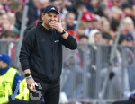 21.03.2026, Fussball Bundesliga 2025/2026, 27.Spieltag, FC Bayern München - 1.FC Union Berlin, in der Allianz-Arena München, Trainer Steffen Baumgart (Union Berlin) nachdenklich 