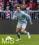 21.03.2026, Fussball Bundesliga 2025/2026, 27.Spieltag, FC Bayern München - 1.FC Union Berlin, in der Allianz-Arena München, Alex Kral (Union Berlin) am Ball 