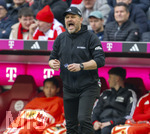 21.03.2026, Fussball Bundesliga 2025/2026, 27.Spieltag, FC Bayern München - 1.FC Union Berlin, in der Allianz-Arena München, Trainer Steffen Baumgart (Union Berlin) in Rage.