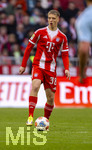 21.03.2026, Fussball Bundesliga 2025/2026, 27.Spieltag, FC Bayern München - 1.FC Union Berlin, in der Allianz-Arena München, Erblin Osmani (Bayern München) am Ball 