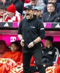 21.03.2026, Fussball Bundesliga 2025/2026, 27.Spieltag, FC Bayern München - 1.FC Union Berlin, in der Allianz-Arena München, Trainer Steffen Baumgart (Union Berlin) in Rage.