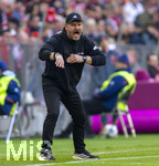 21.03.2026, Fussball Bundesliga 2025/2026, 27.Spieltag, FC Bayern München - 1.FC Union Berlin, in der Allianz-Arena München, Trainer Steffen Baumgart (Union Berlin) in Rage.