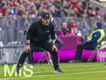 21.03.2026, Fussball Bundesliga 2025/2026, 27.Spieltag, FC Bayern München - 1.FC Union Berlin, in der Allianz-Arena München, Trainer Steffen Baumgart (Union Berlin) nachdenklich 