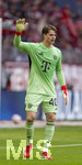 21.03.2026, Fussball Bundesliga 2025/2026, 27.Spieltag, FC Bayern München - 1.FC Union Berlin, in der Allianz-Arena München, Torwart Jonas Urbig (FC Bayern München) 