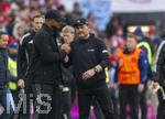 21.03.2026, Fussball Bundesliga 2025/2026, 27.Spieltag, FC Bayern München - 1.FC Union Berlin, in der Allianz-Arena München, Shakehands v.li: Trainer Vincent Kompany (FC Bayern München), Trainer Steffen Baumgart (Union Berlin) 