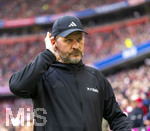 21.03.2026, Fussball Bundesliga 2025/2026, 27.Spieltag, FC Bayern München - 1.FC Union Berlin, in der Allianz-Arena München, Trainer Steffen Baumgart (Union Berlin) nachdenklich  