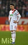 22.03.2026, Fussball 1. Bundesliga 2025/2026, 27.Spieltag, FC Augsburg - VfB Stuttgart, in der WWK-Arena Augsburg. Fabian Rieder (FC Augsburg) ist nachdenklich,
 

