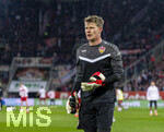22.03.2026, Fussball 1. Bundesliga 2025/2026, 27.Spieltag, FC Augsburg - VfB Stuttgart, in der WWK-Arena Augsburg. Torwart Alexander Nübel (Stuttgart) 