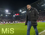 22.03.2026, Fussball 1. Bundesliga 2025/2026, 27.Spieltag, FC Augsburg - VfB Stuttgart, in der WWK-Arena Augsburg. Trainer Manuel Baum (FC Augsburg) nachdenklich 