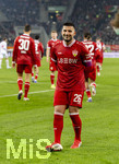 22.03.2026, Fussball 1. Bundesliga 2025/2026, 27.Spieltag, FC Augsburg - VfB Stuttgart, in der WWK-Arena Augsburg. Torjubel Deniz Undav (Stuttgart) 