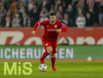 22.03.2026, Fussball 1. Bundesliga 2025/2026, 27.Spieltag, FC Augsburg - VfB Stuttgart, in der WWK-Arena Augsburg. Deniz Undav (Stuttgart) am Ball 