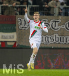 22.03.2026, Fussball 1. Bundesliga 2025/2026, 27.Spieltag, FC Augsburg - VfB Stuttgart, in der WWK-Arena Augsburg. Torjubel Anton Kade (FC Augsburg) 