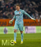 22.03.2026, Fussball 1. Bundesliga 2025/2026, 27.Spieltag, FC Augsburg - VfB Stuttgart, in der WWK-Arena Augsburg. Torwart Finn Dahmen (FC Augsburg) 