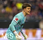 22.03.2026, Fussball 1. Bundesliga 2025/2026, 27.Spieltag, FC Augsburg - VfB Stuttgart, in der WWK-Arena Augsburg. Torwart Finn Dahmen (FC Augsburg) 