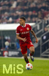 22.03.2026, Fussball 1. Bundesliga 2025/2026, 27.Spieltag, FC Augsburg - VfB Stuttgart, in der WWK-Arena Augsburg. Nikolas Nartey (Stuttgart) am Ball 